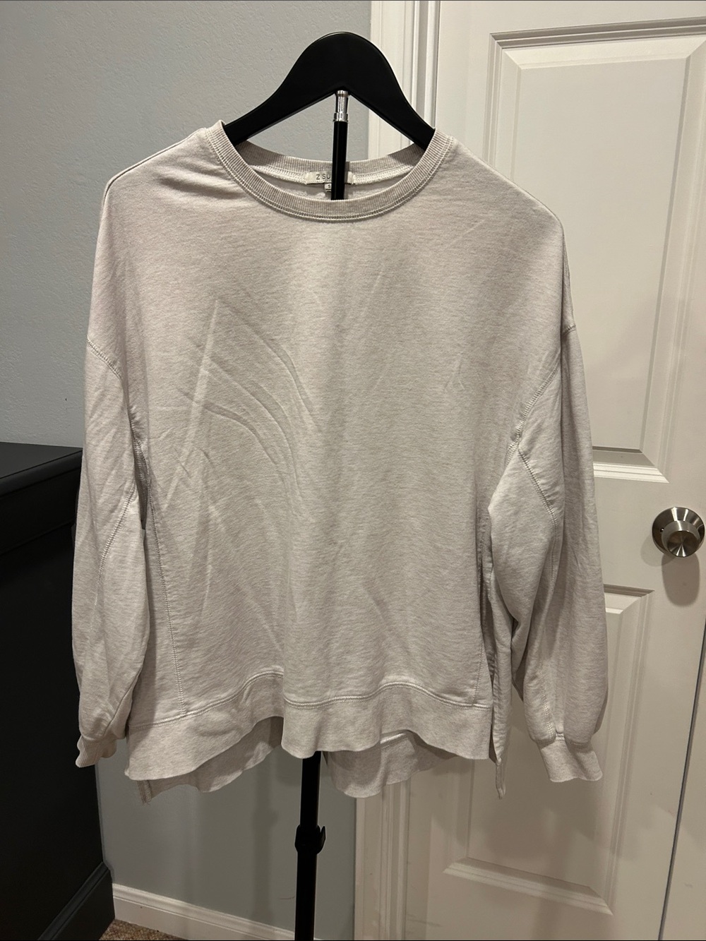 Z Supply Light Gray Crewneck Sweatshirt
